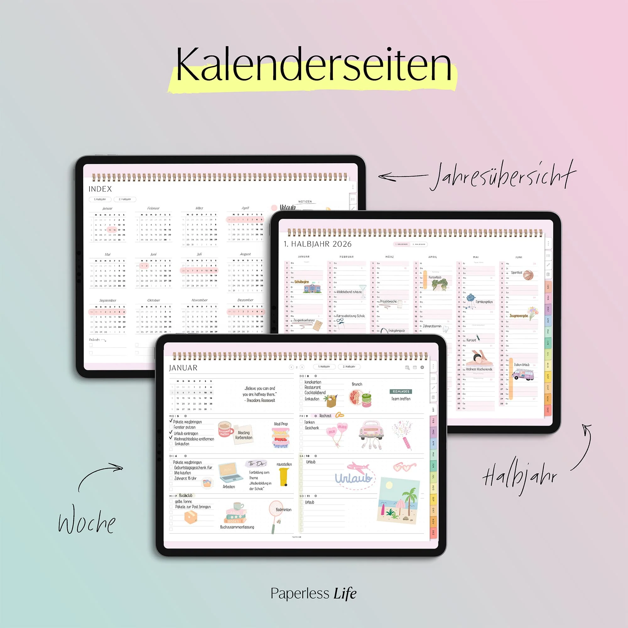 Digitaler Wochenplaner 2026 | Paperless Basics - Image 84