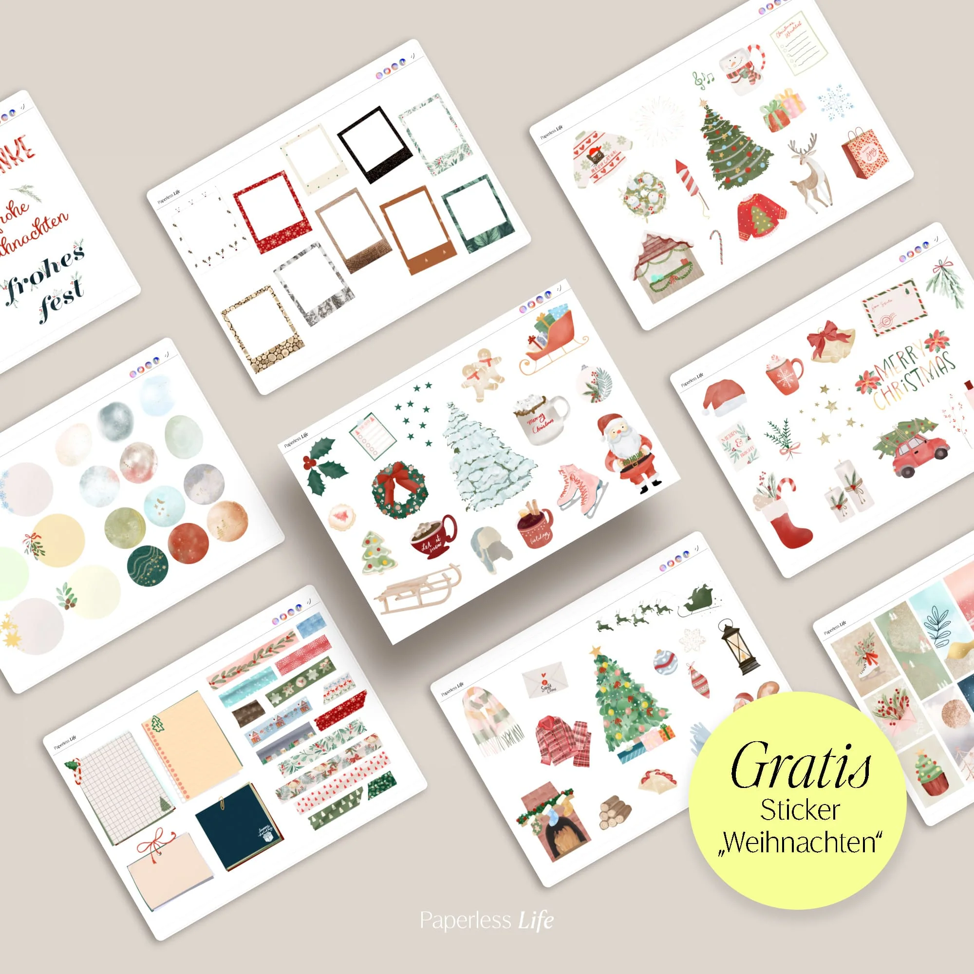 Digitales Christmas Notizbuch für den Split View | Optimiert für Goodnotes - Image 12