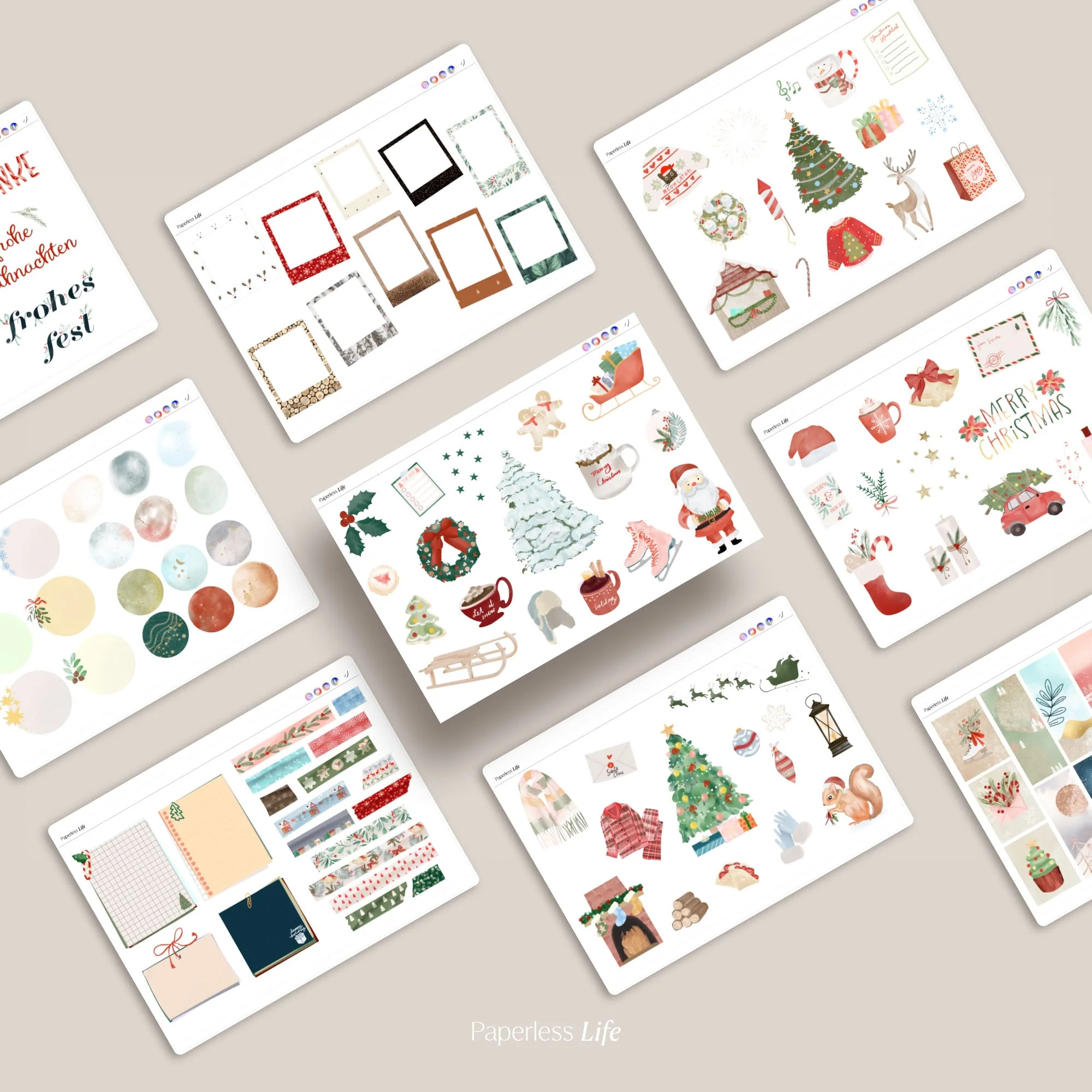 Digitales Christmas Notizbuch für den Split View | Optimiert für Goodnotes - Image 4
