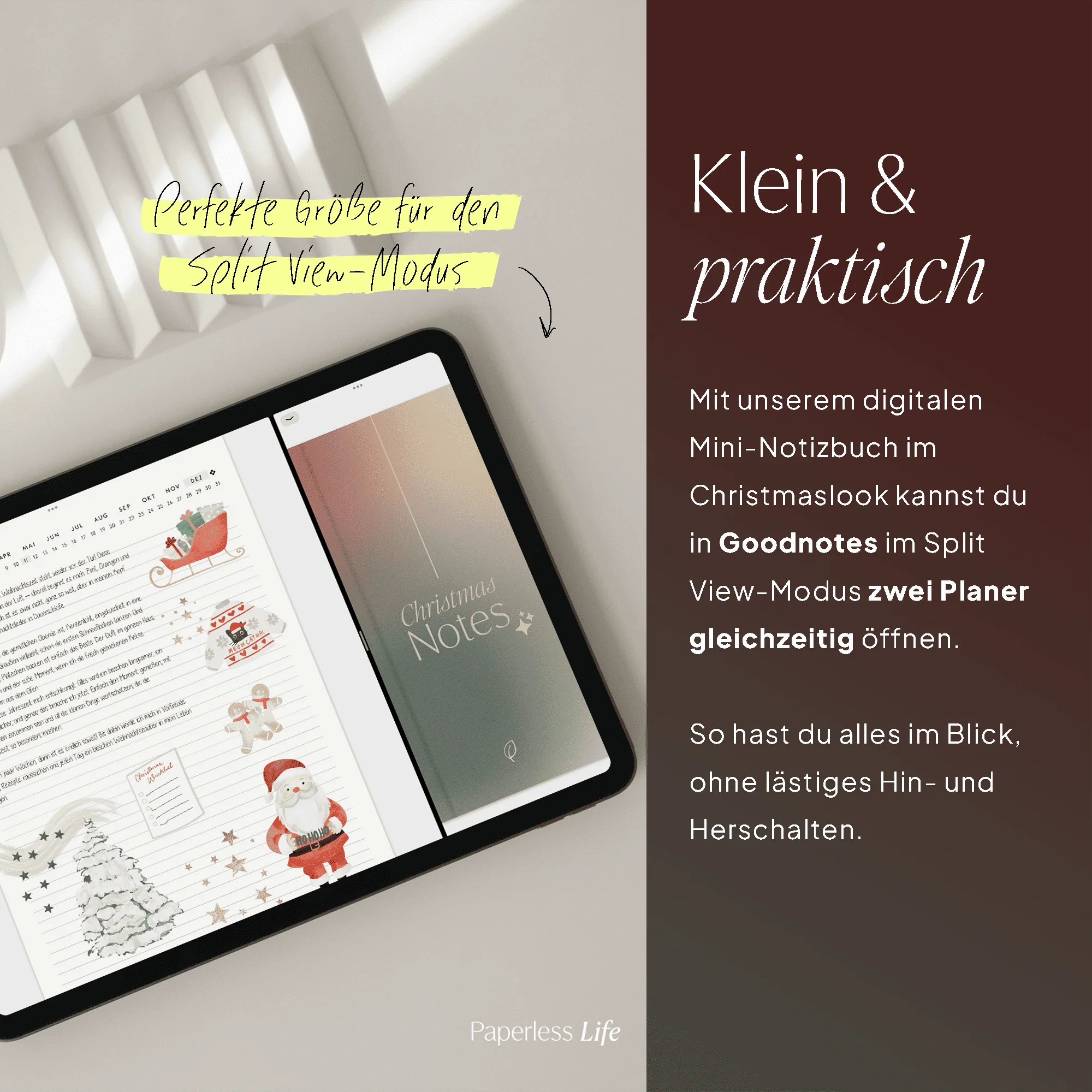 Digitales Christmas Notizbuch für den Split View | Optimiert für Goodnotes - Image 6