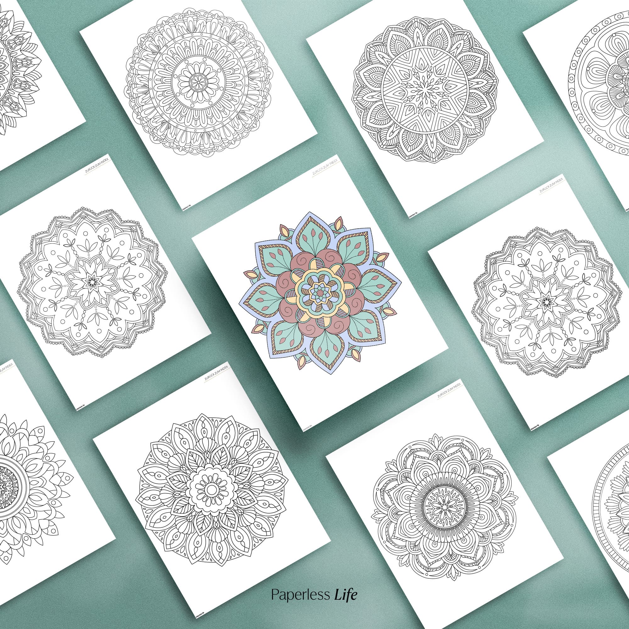 Digitales Malbuch - Mandala - Image 4