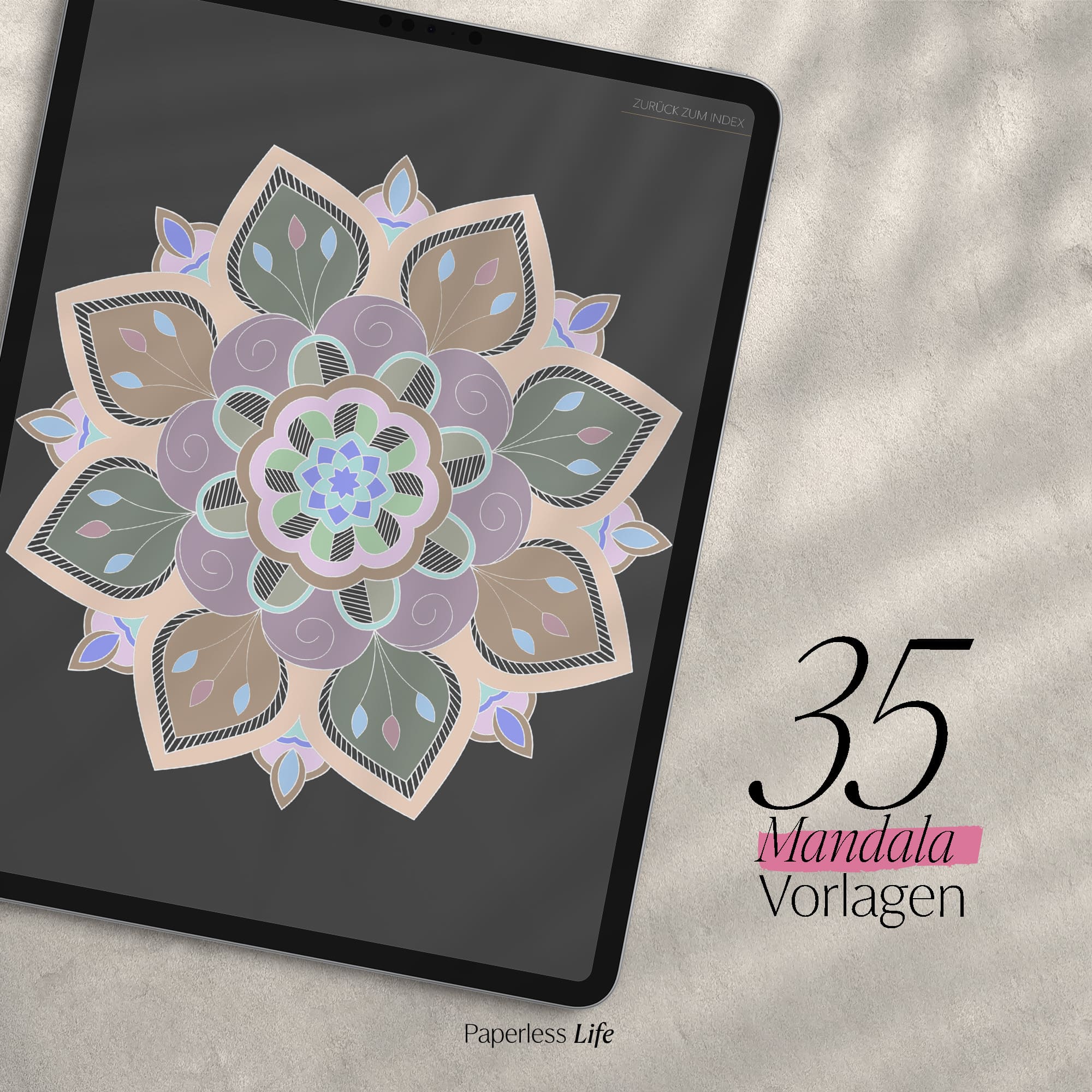 Digitales Malbuch - Mandala Black Edition - Image 3