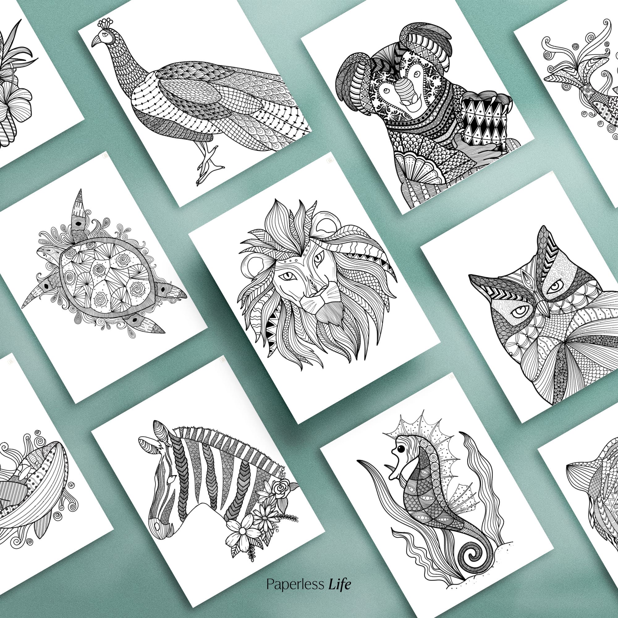 Digitales Malbuch - Zentangle - Image 4