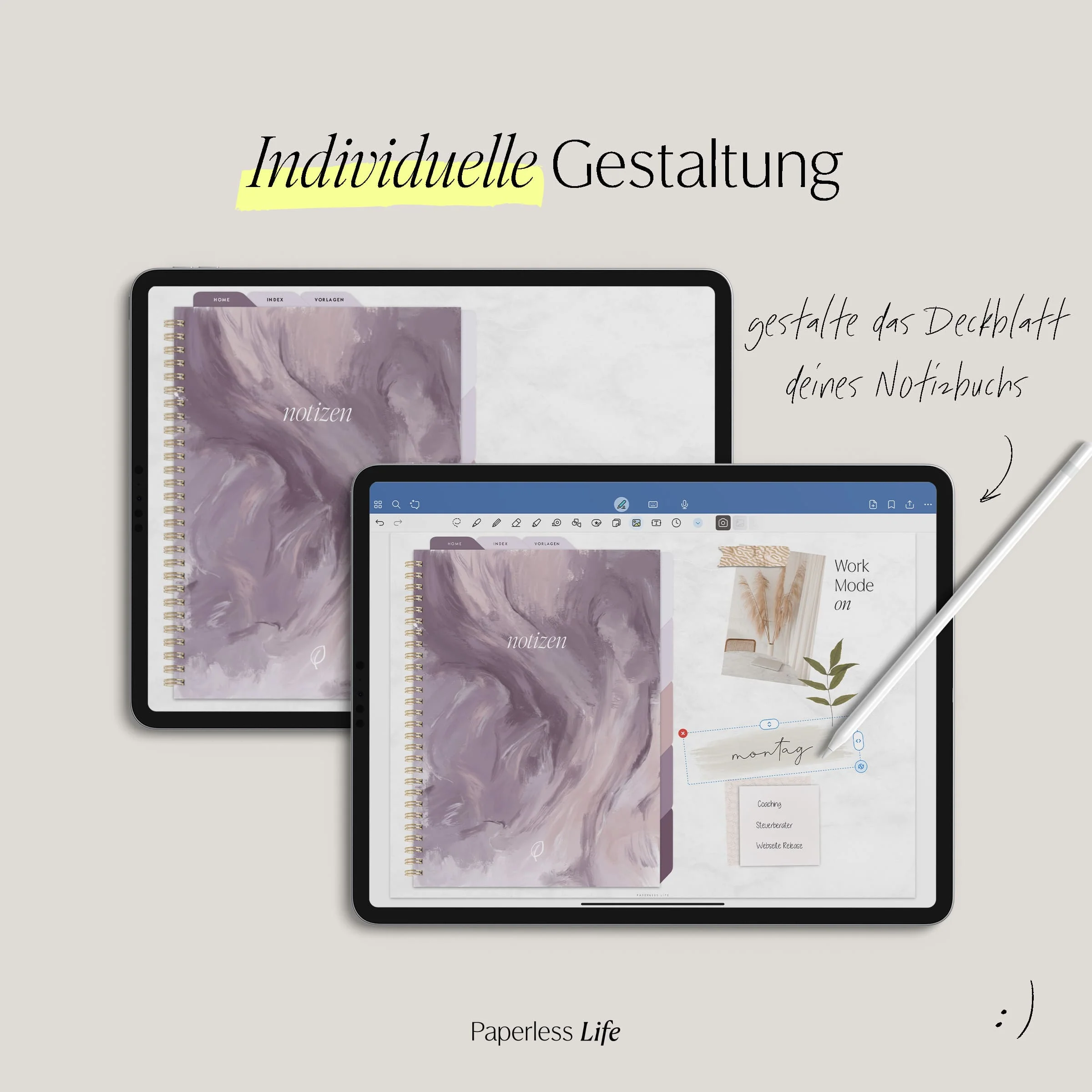 Digitales Notizbuch "Endlich Papierlos" - 5 Reiter - Image 3