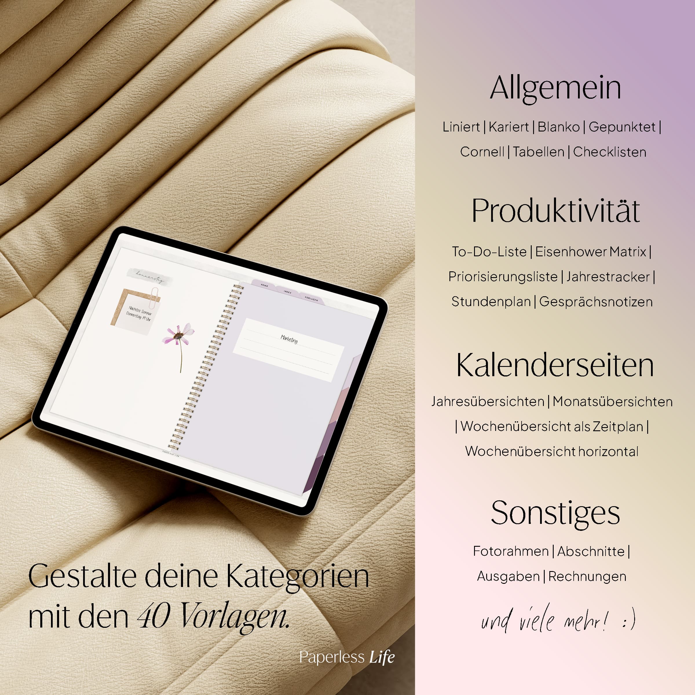 Digitales Notizbuch "Endlich Papierlos" - 5 Reiter - Image 6