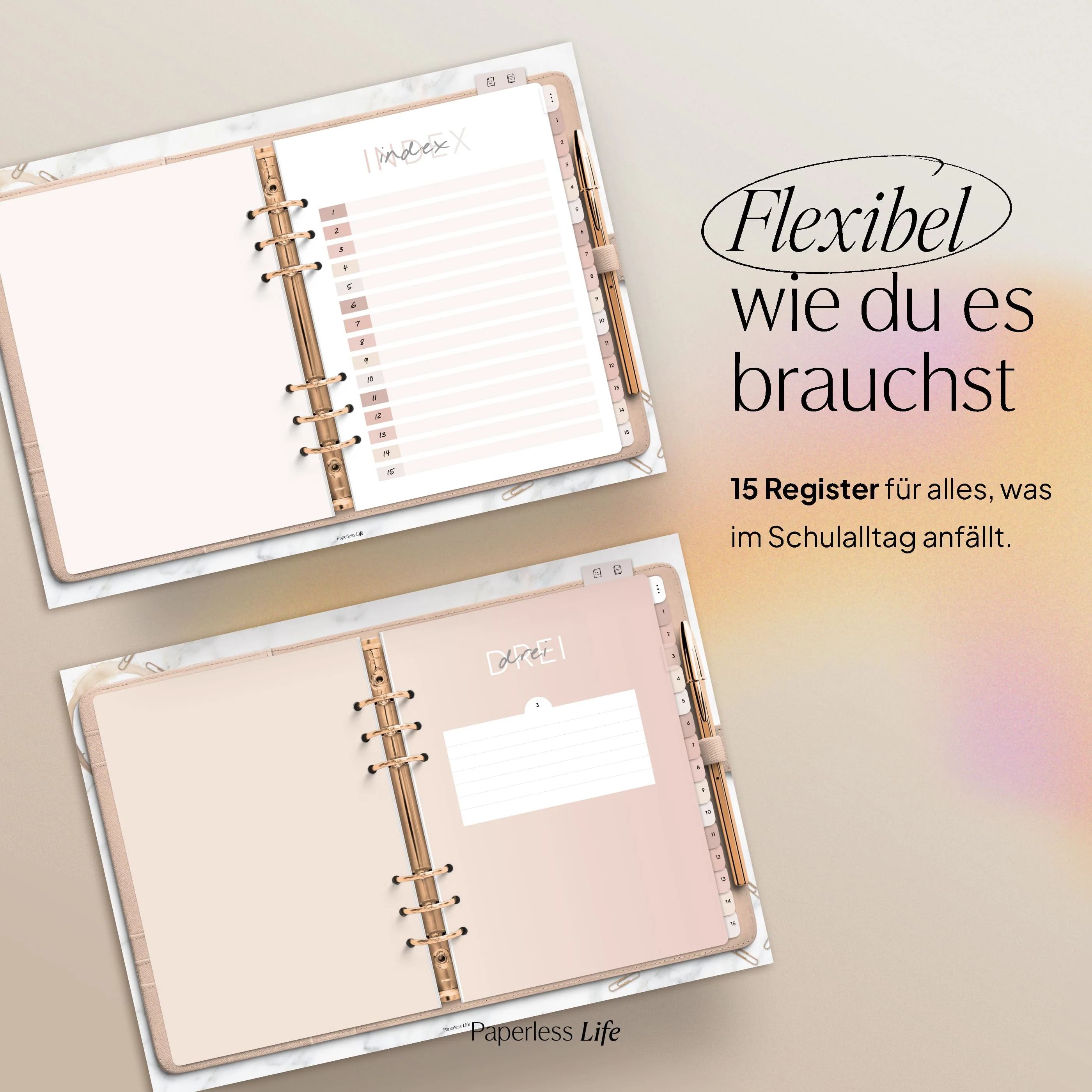 Digitales Notizbuch "Ringbuch" - 15 Reiter | Passend zum Lehrerkalender 26/27 - Image 20