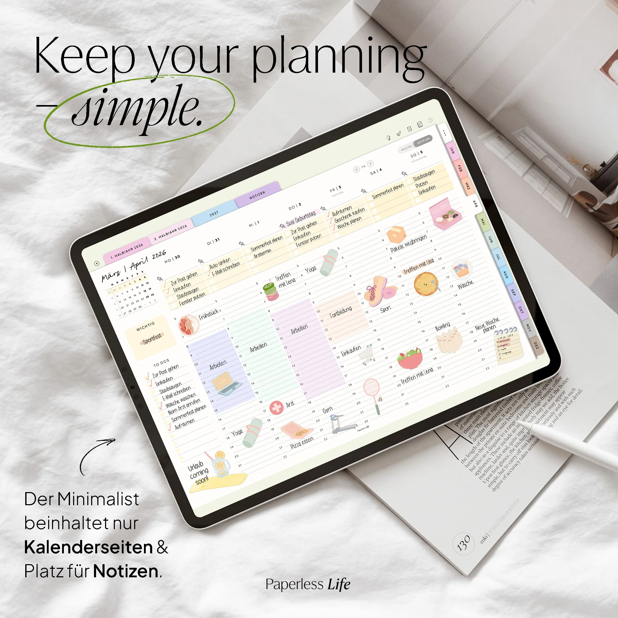 Digitales Starter-Bundle 2026 | Minimalist - Image 41