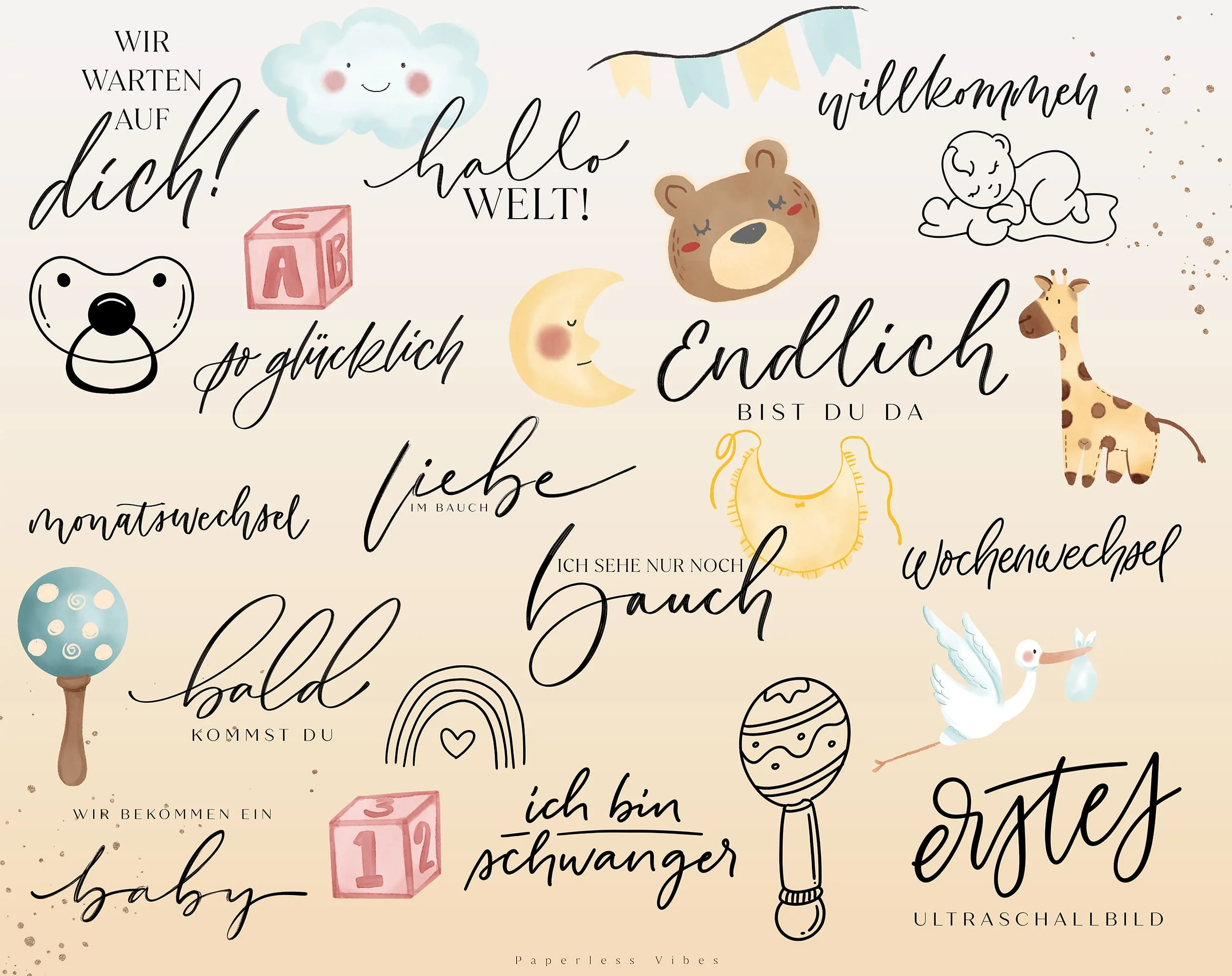 150+ Instagram Story Sticker - 🍼 Baby & Schwangerschaft - Image 2