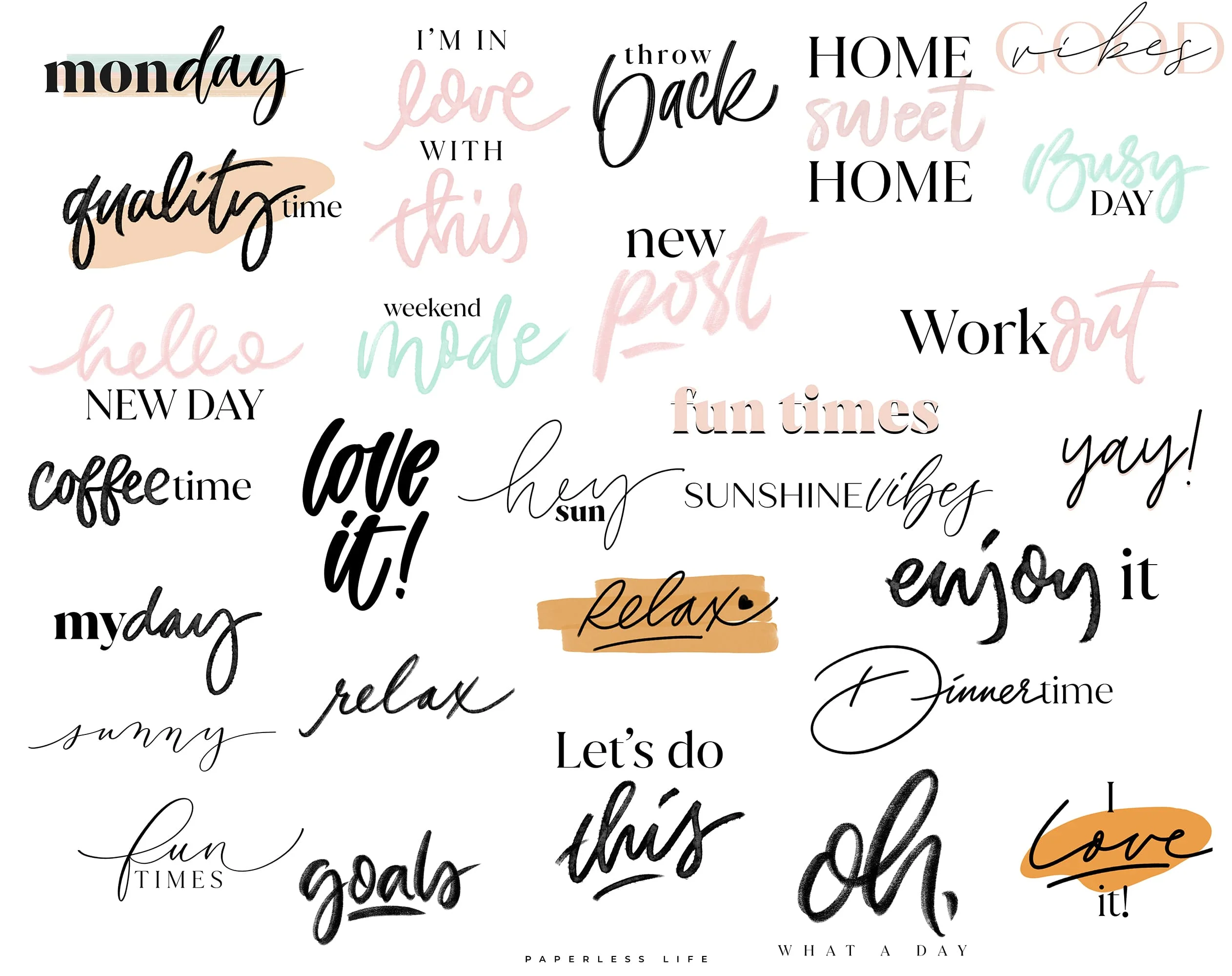 210+ Instagram Story Sticker - ☀️ Basic Set 1 - Image 3