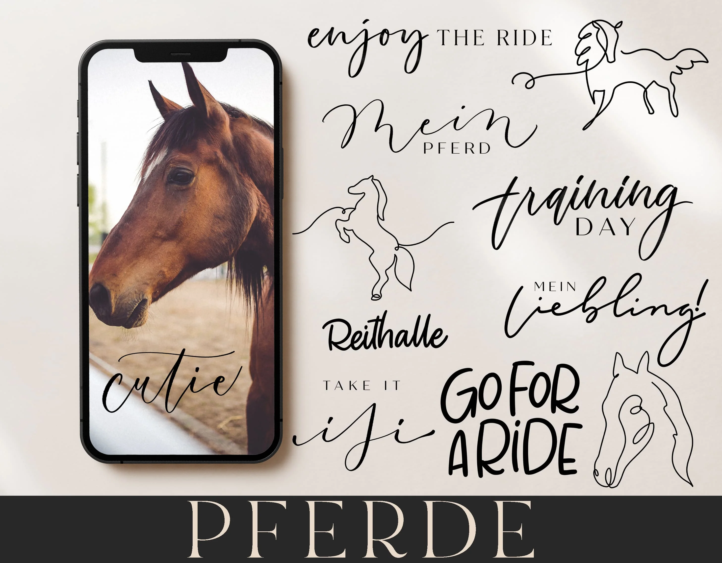 170+ Instagram Story Sticker - 🐴 Pferde / Reiten