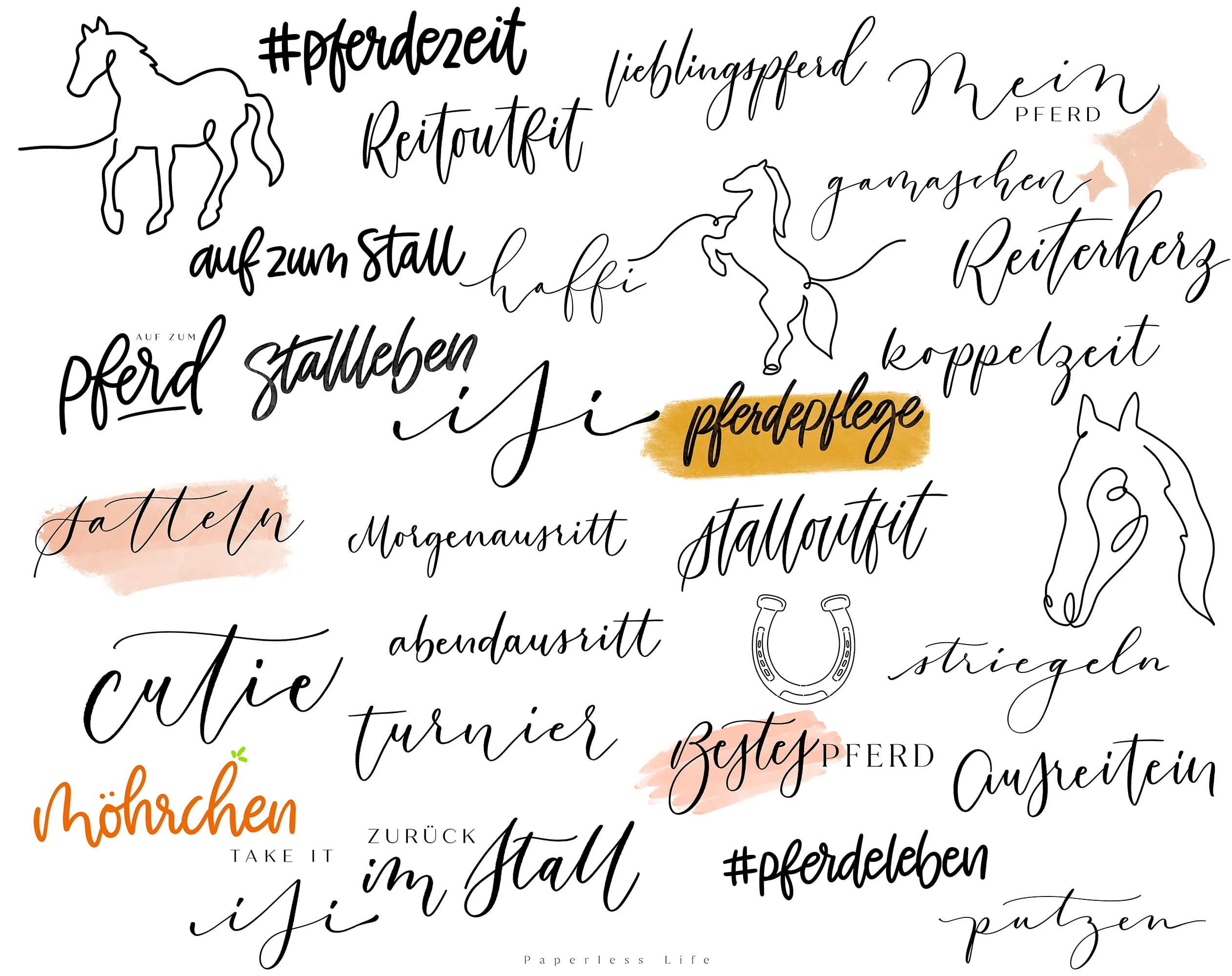 170+ Instagram Story Sticker - 🐴 Pferde / Reiten - Image 2