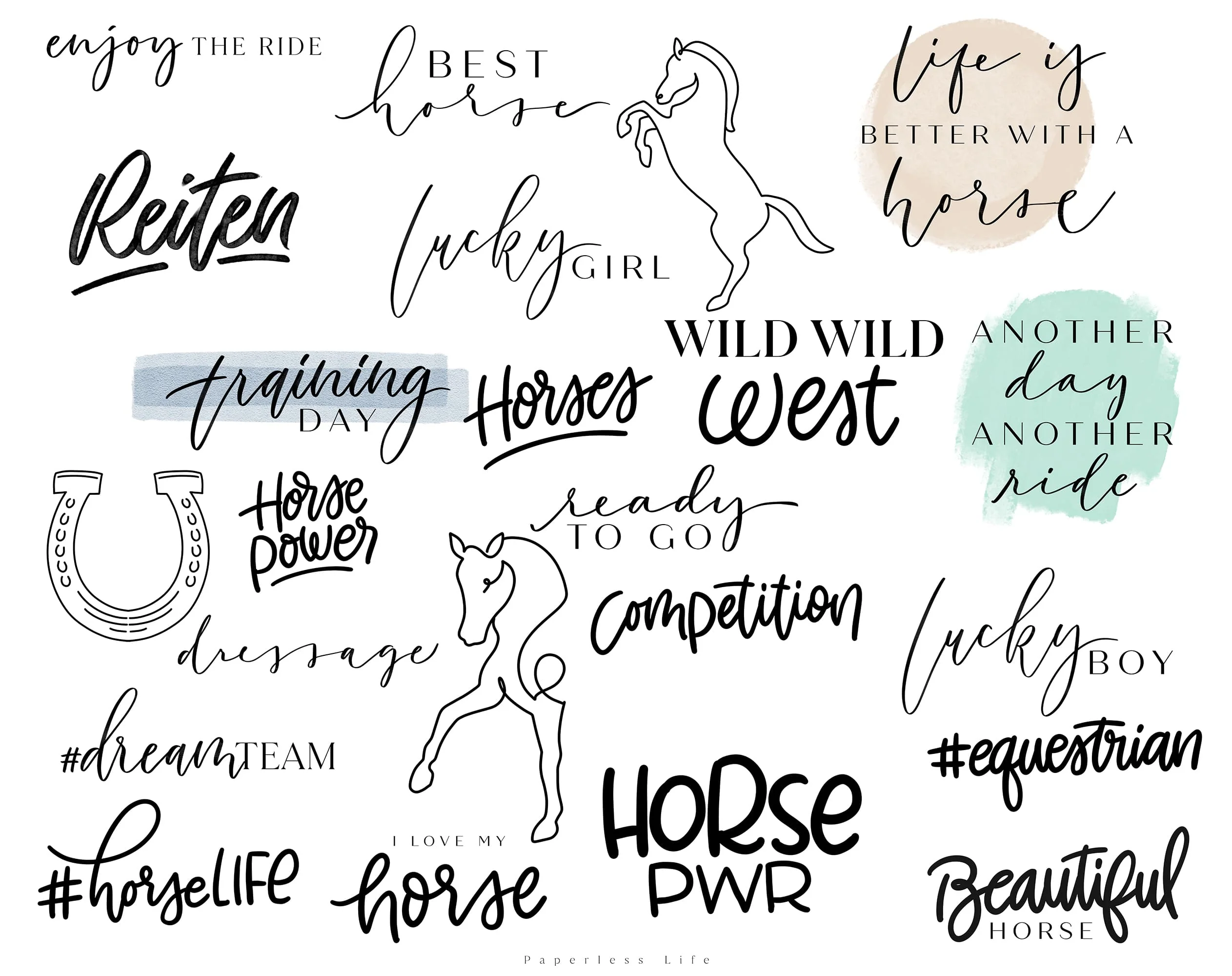 170+ Instagram Story Sticker - 🐴 Pferde / Reiten - Image 4