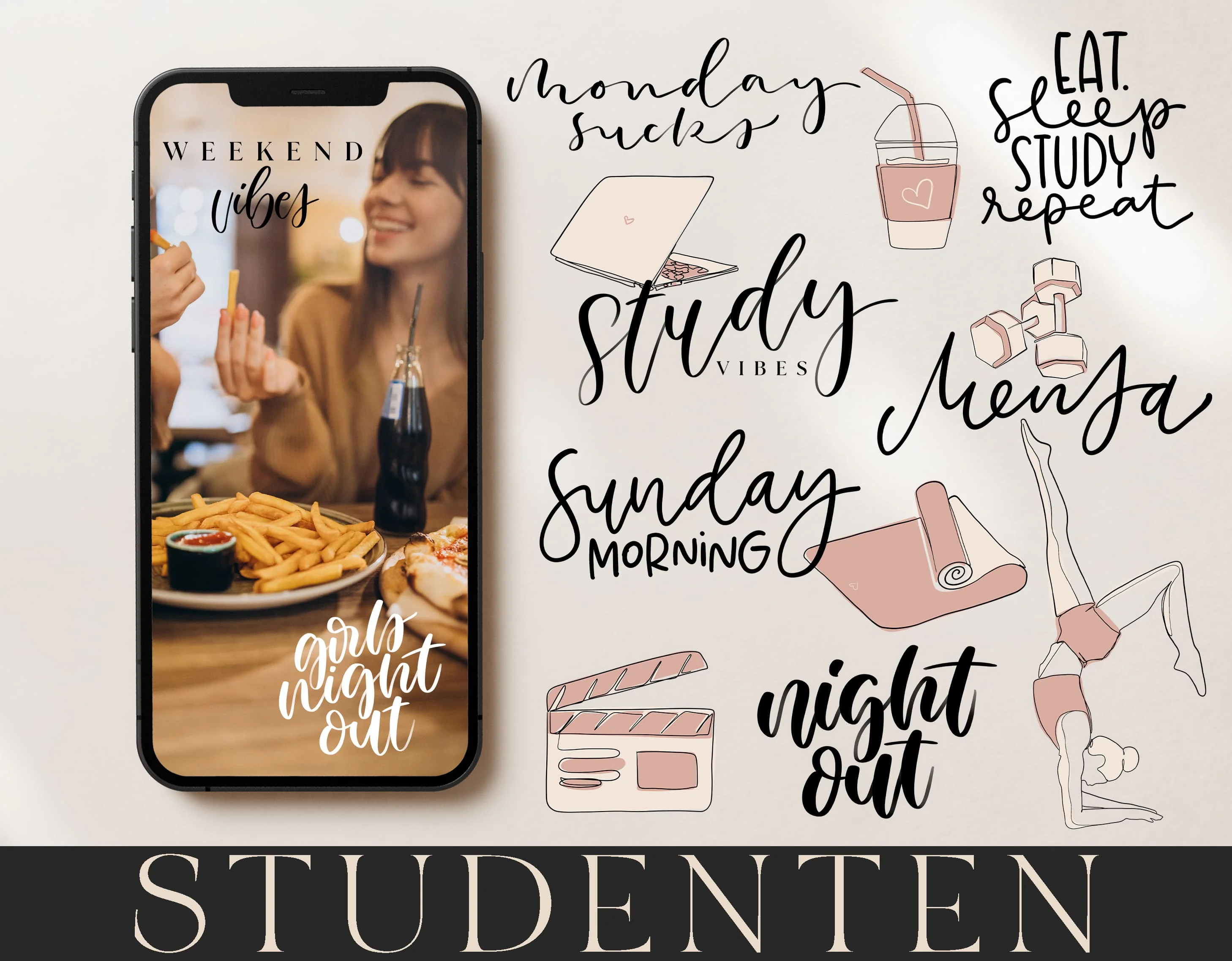 140+ Instagram Story Sticker - 👨🎓 Studenten