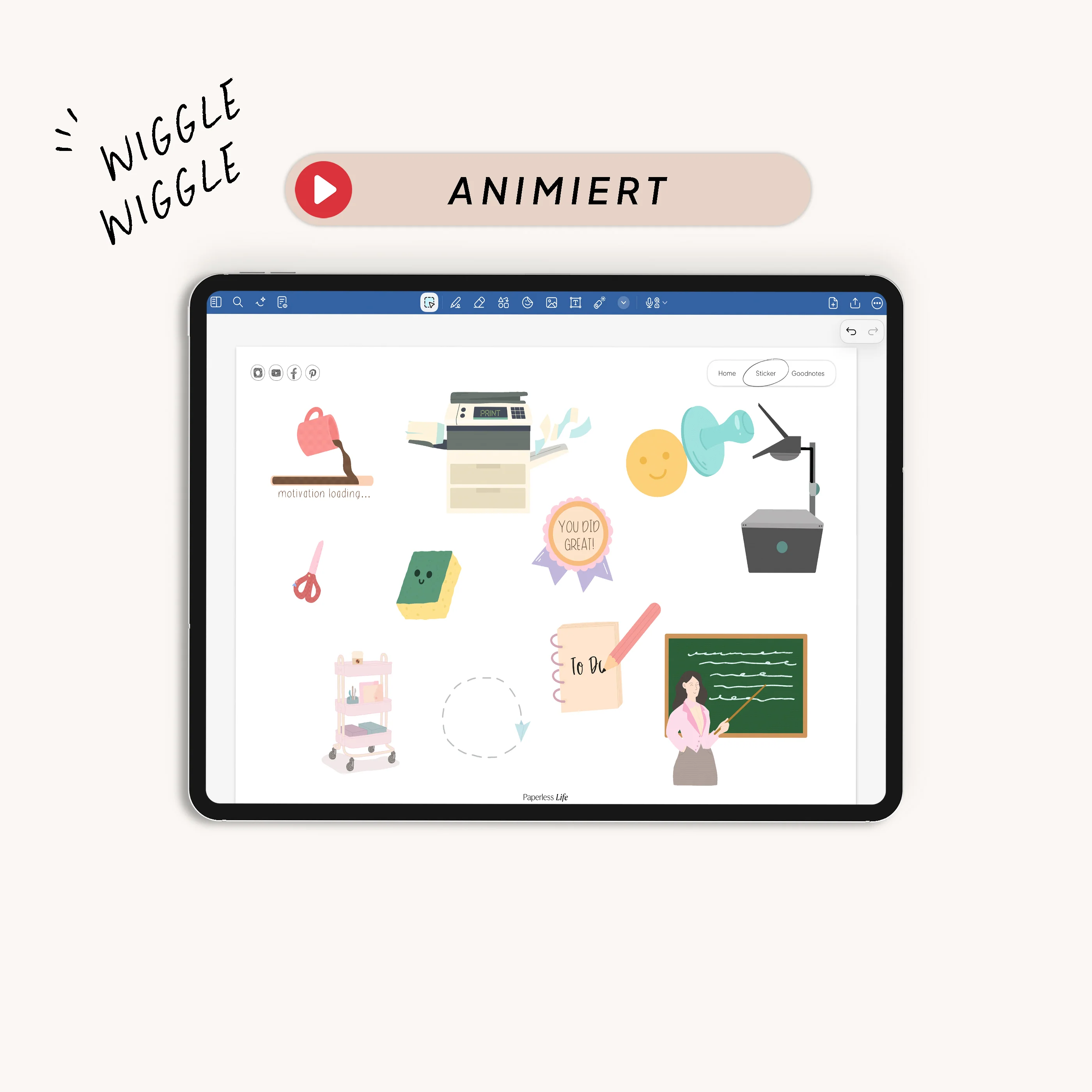 Digitale Sticker