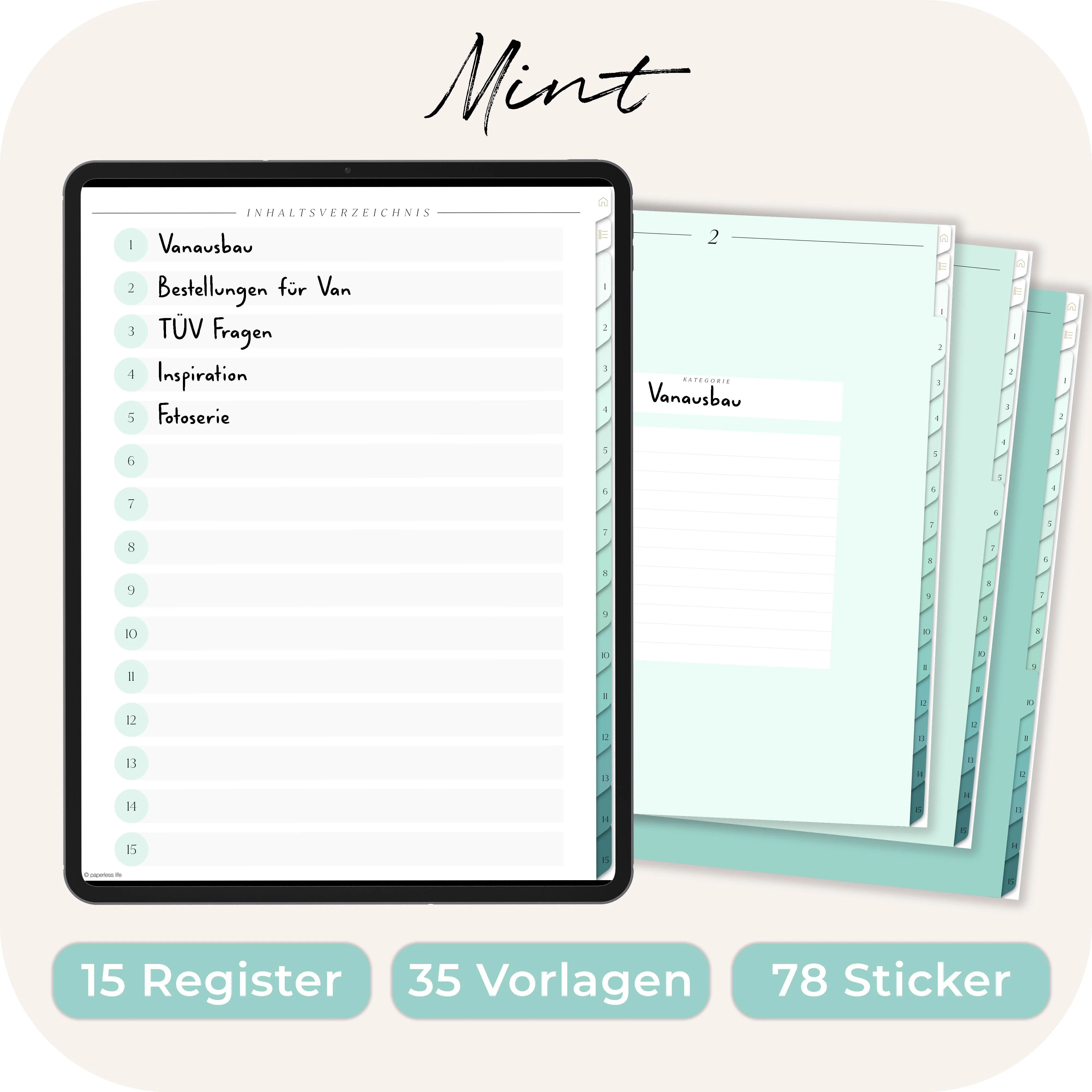 Digitales Notizbuch "Der Gedankensortierer" - 15 Reiter - Image 19
