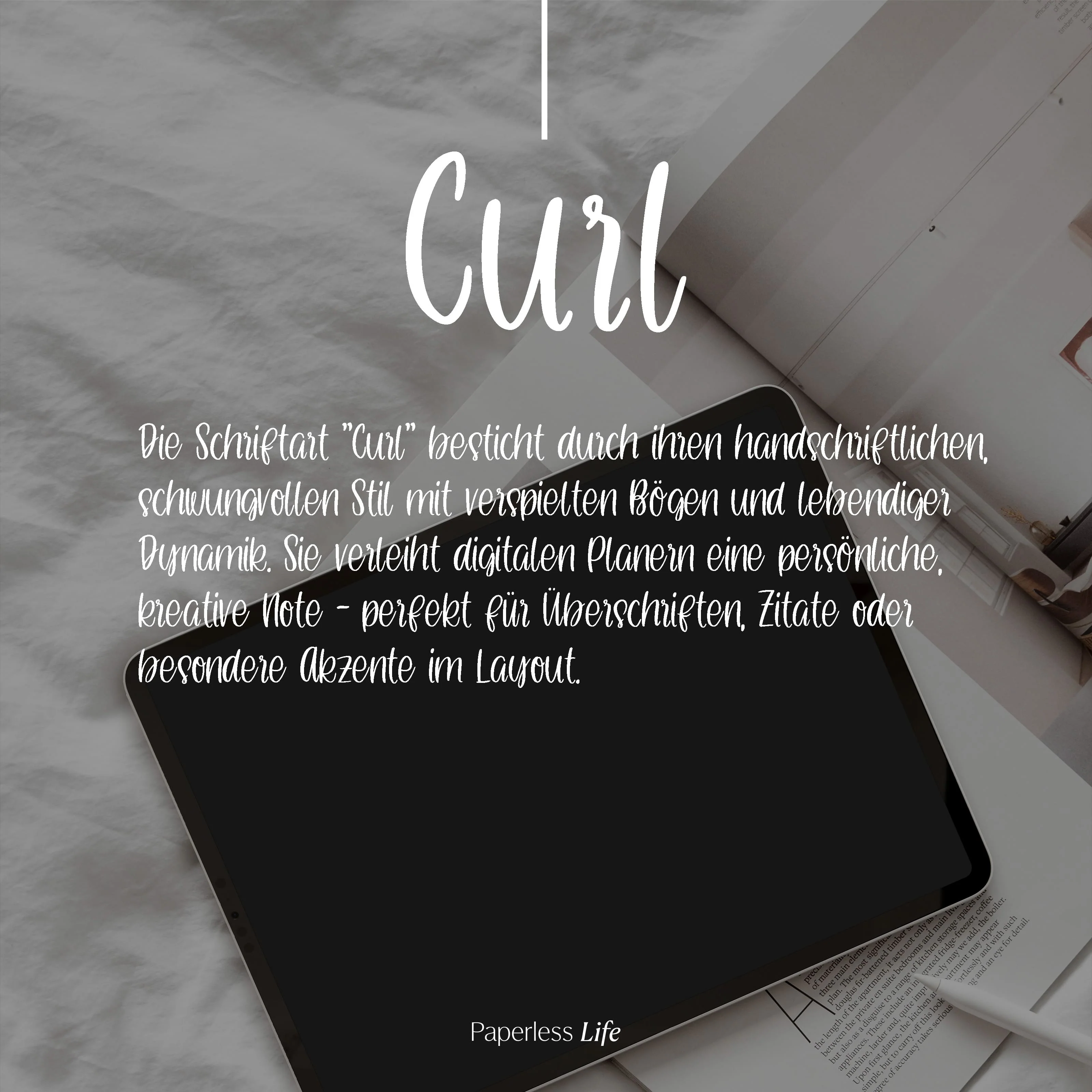 Schriftart "Paperless Curl"