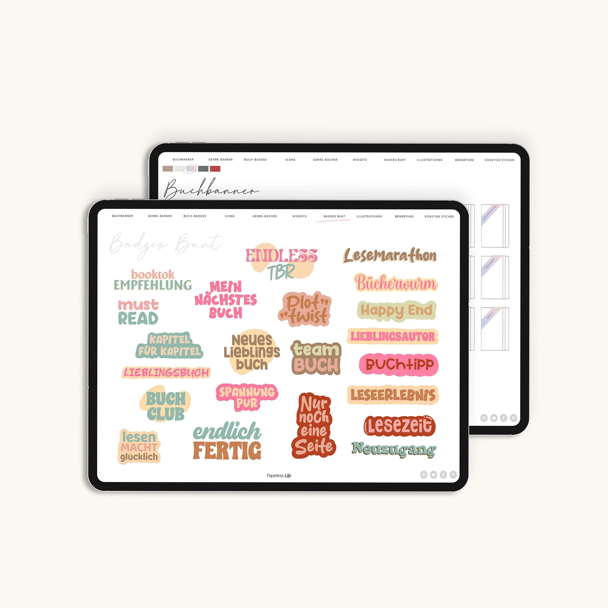 Digitale Sticker | Reading Journal Sticker