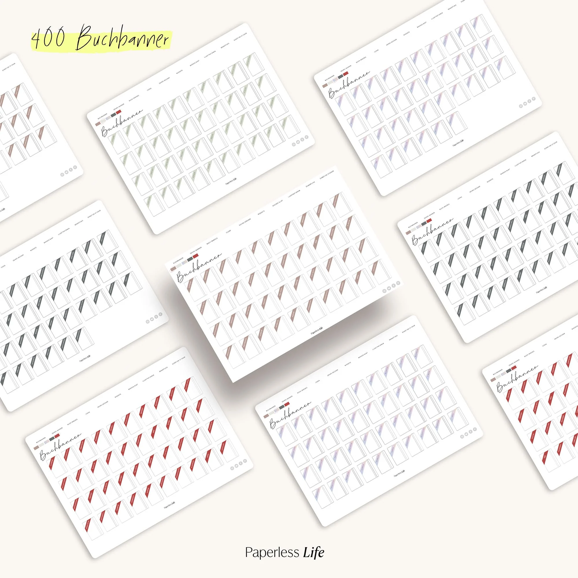 Digitale Sticker | Reading Journal Sticker - Image 3