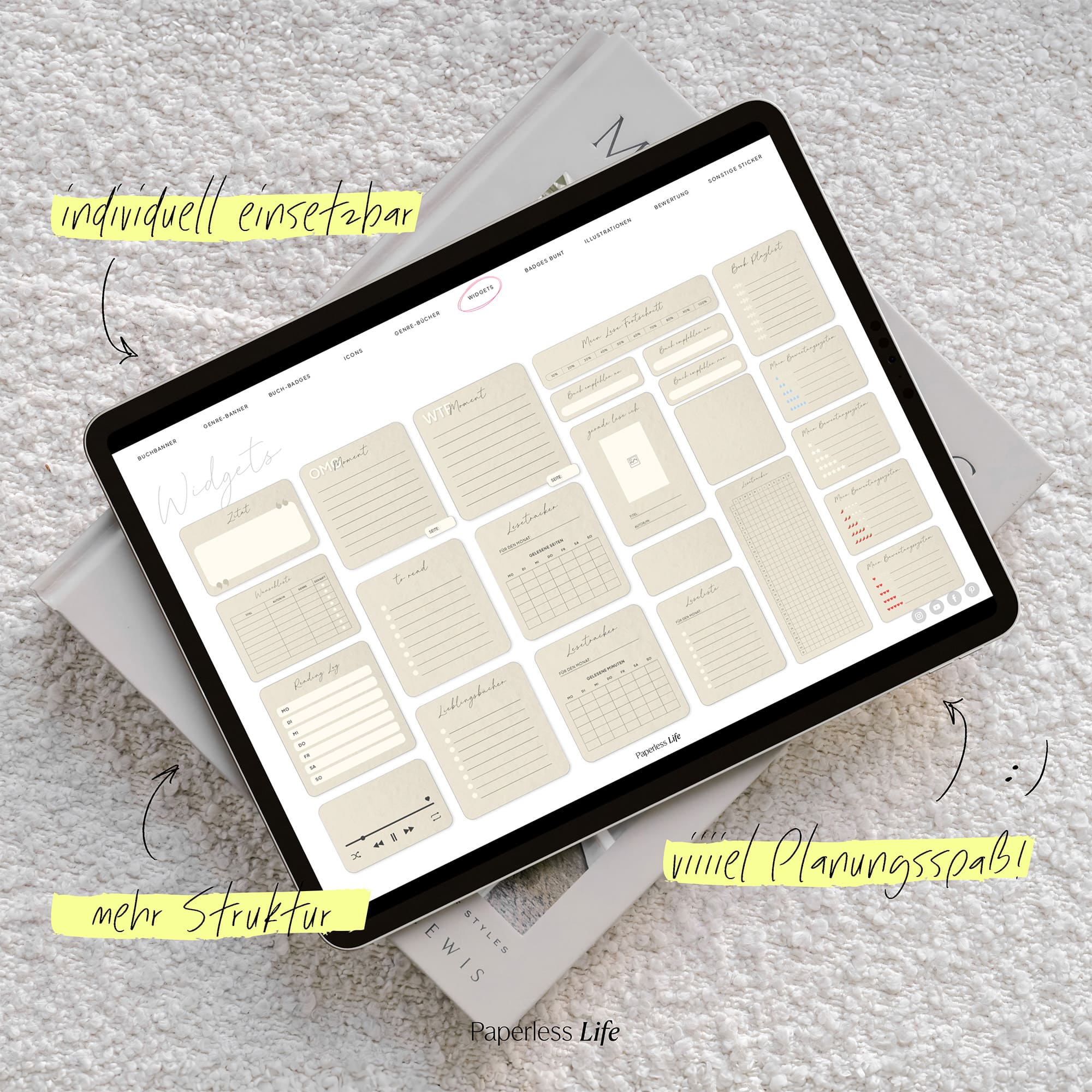 Digitale Sticker | Reading Journal Sticker - Image 5