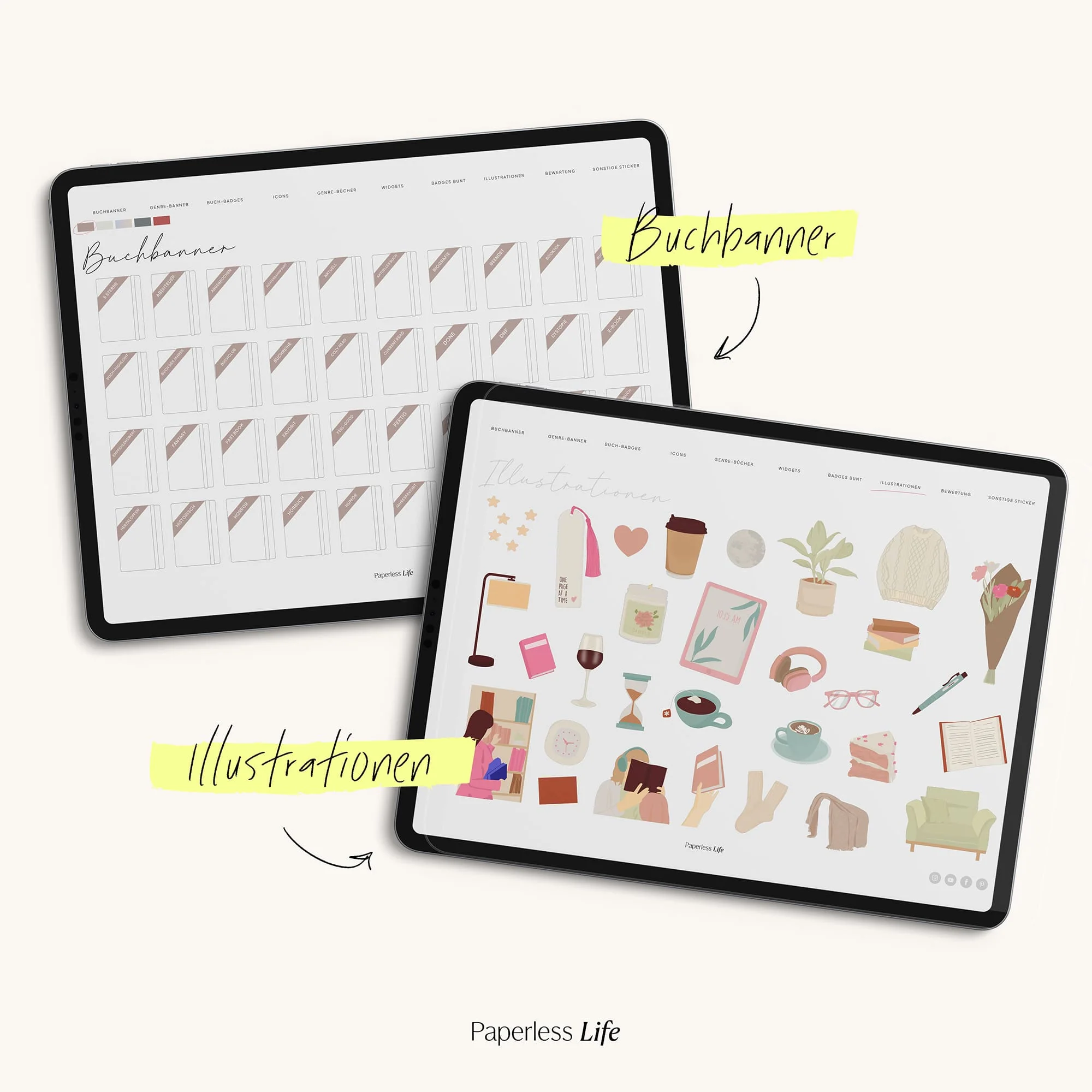 Digitale Sticker | Reading Journal Sticker - Image 7