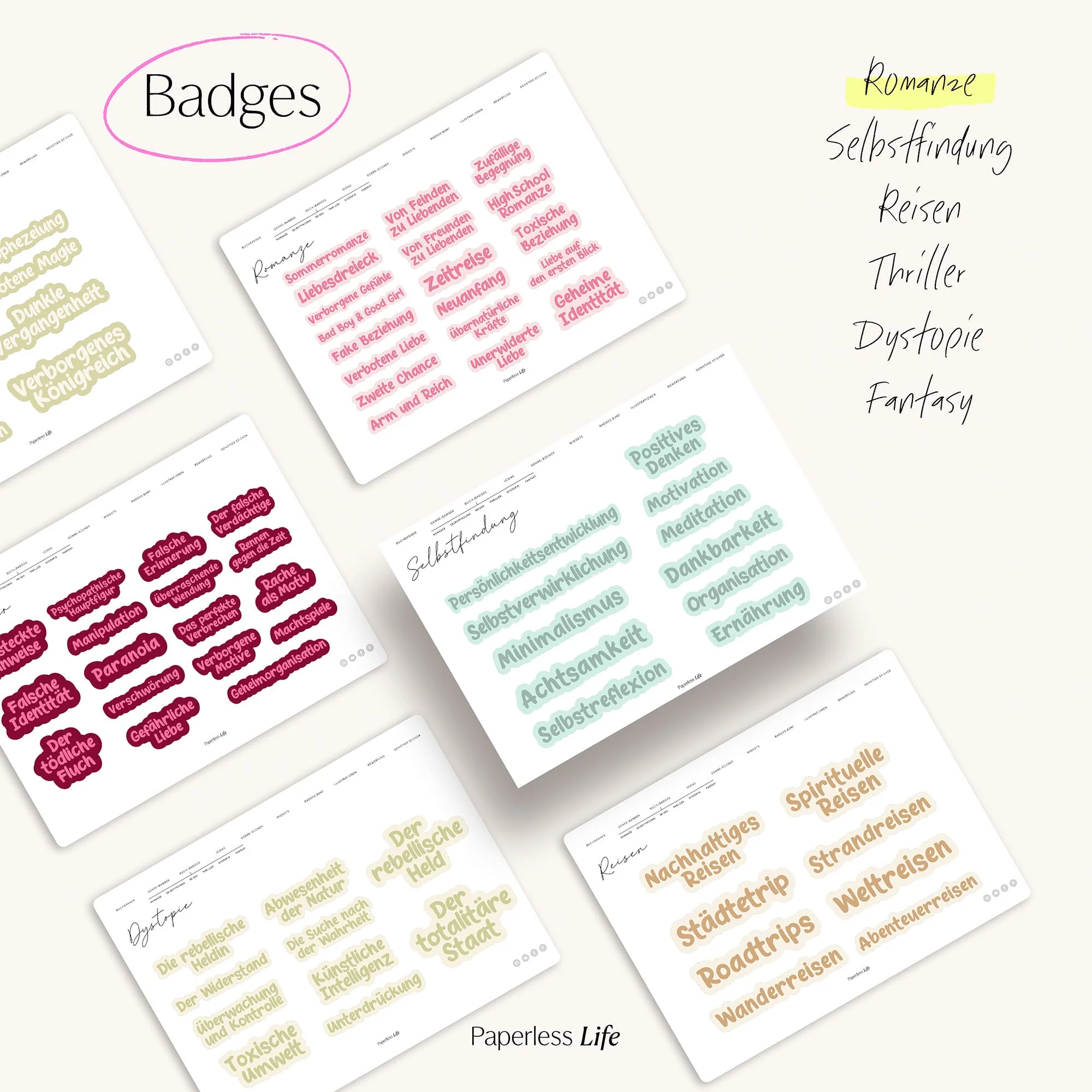 Digitale Sticker | Reading Journal Sticker - Image 9