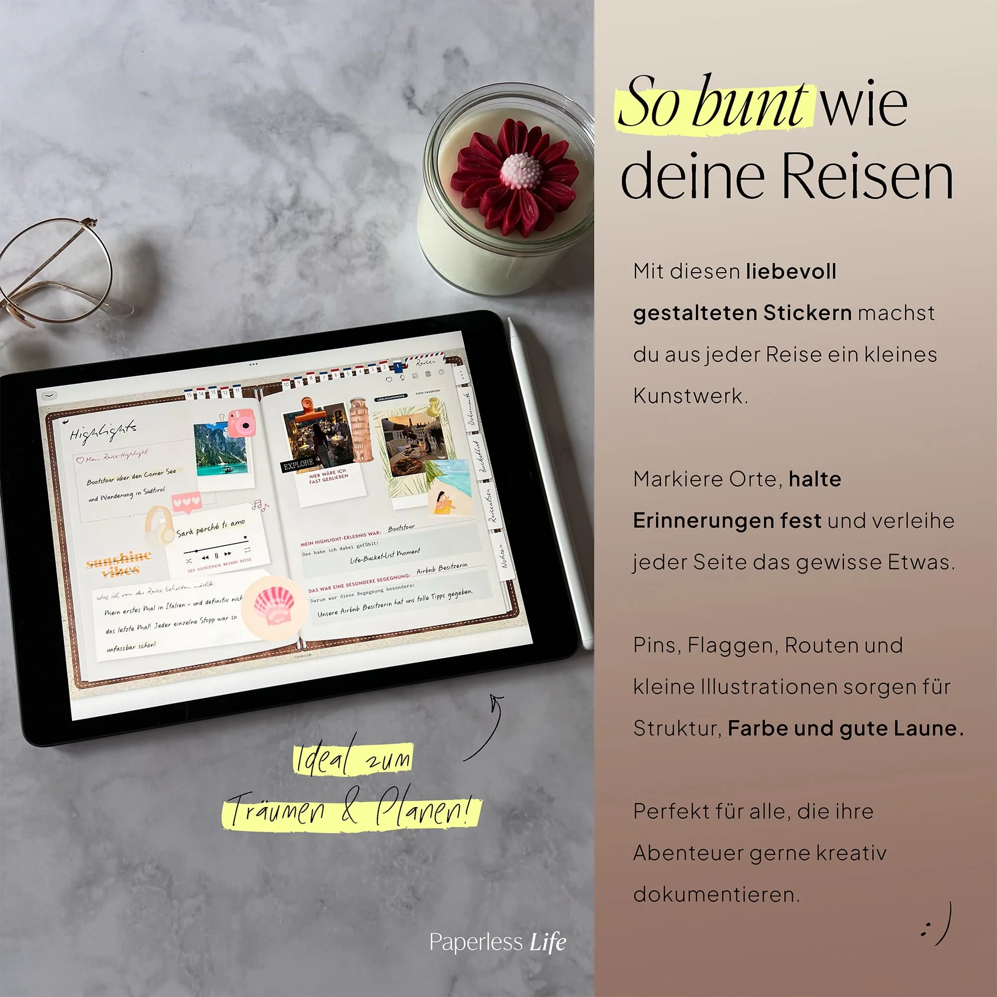 Digitale Sticker | Reisen | Aus dem Reisetagebuch "Reiselog" - Image 10