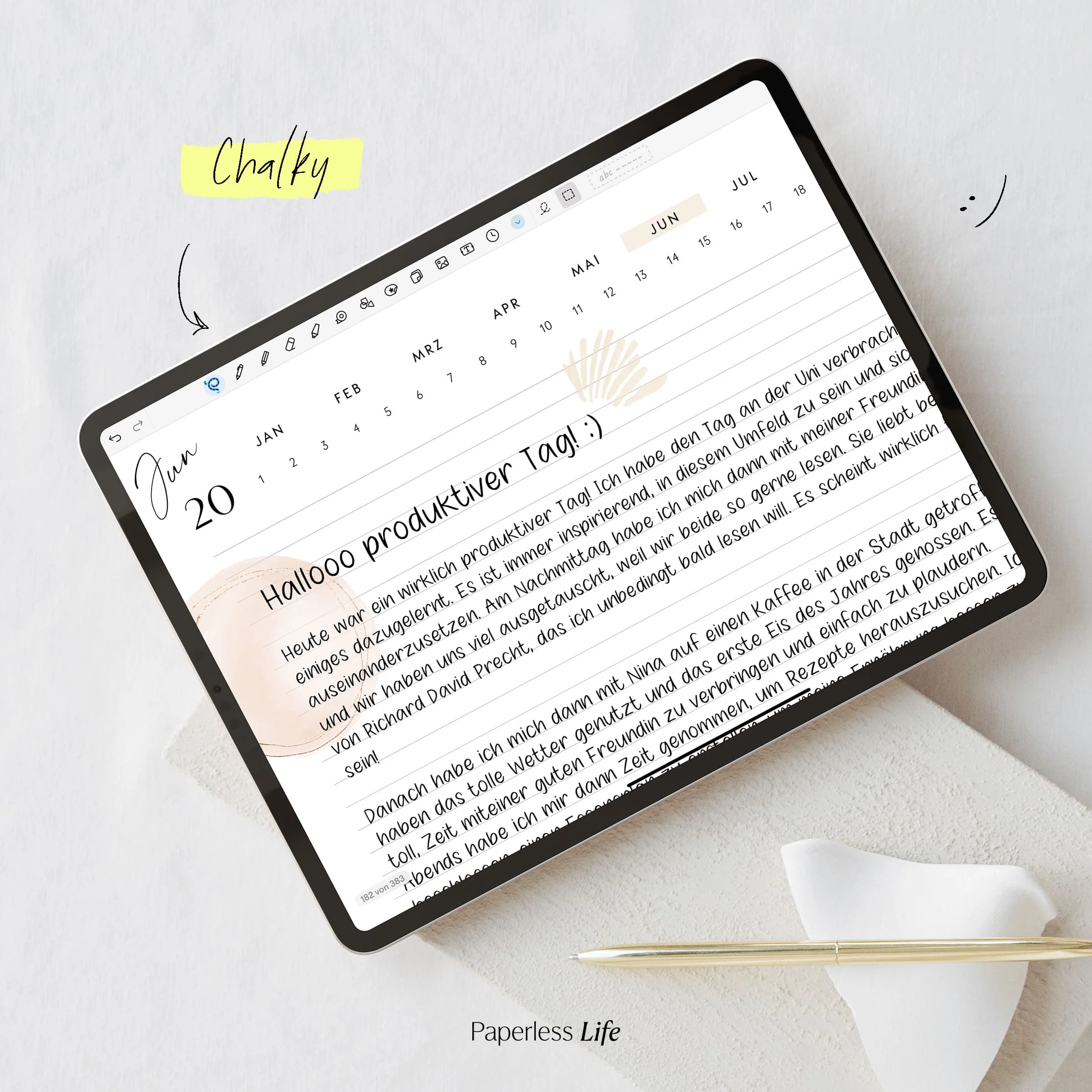Kreideschrift „Chalky“ für digitales Tafelfeeling - Image 4