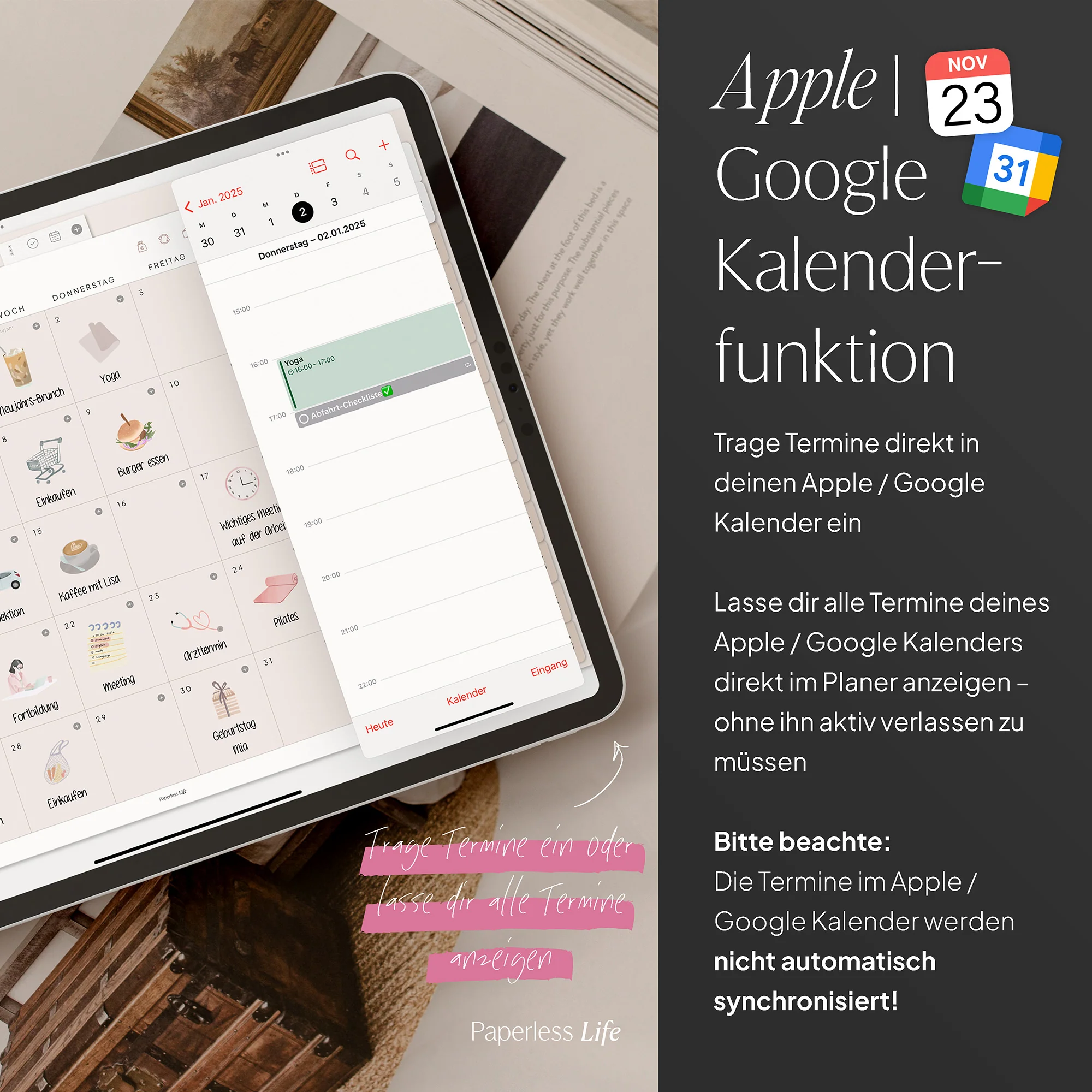 Undatierter Digitaler Planer I für Goodnotes u.v.m. I der Minimalist - Image 8
